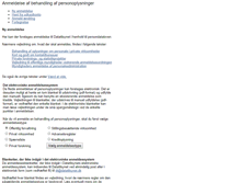Tablet Screenshot of anmeld.datatilsynet.dk